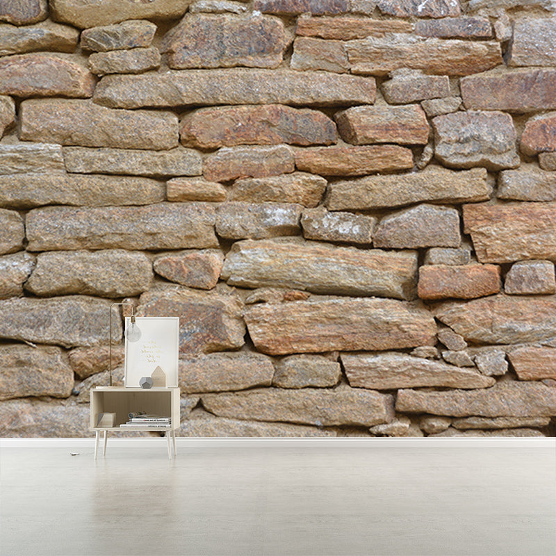 Customized Industrial Stone Wall Mural Wallpaper Mildew Resistant Decorative Wall Art