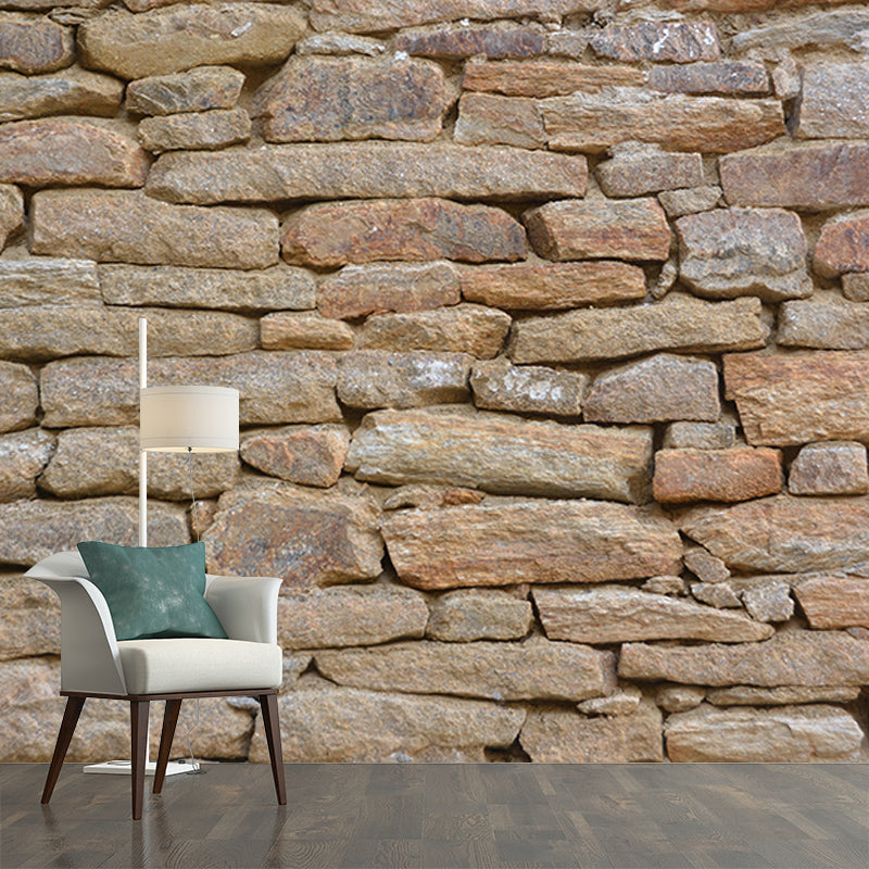 Customized Industrial Stone Wall Mural Wallpaper Mildew Resistant Decorative Wall Art