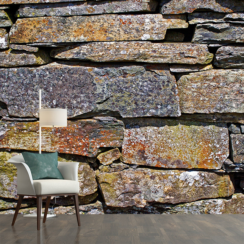 Stain Resistant Industrial Stone Wall Mural Wallpaper Decorative Wall Covering