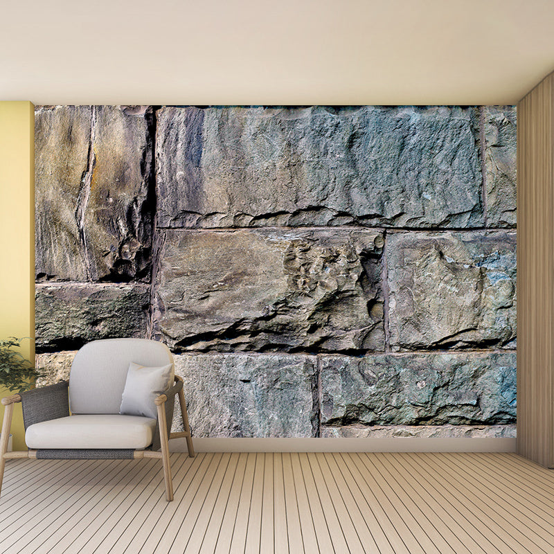 Eco-friendly Industrial Stone Mural Mildew Resistant Decorative Wall Covering