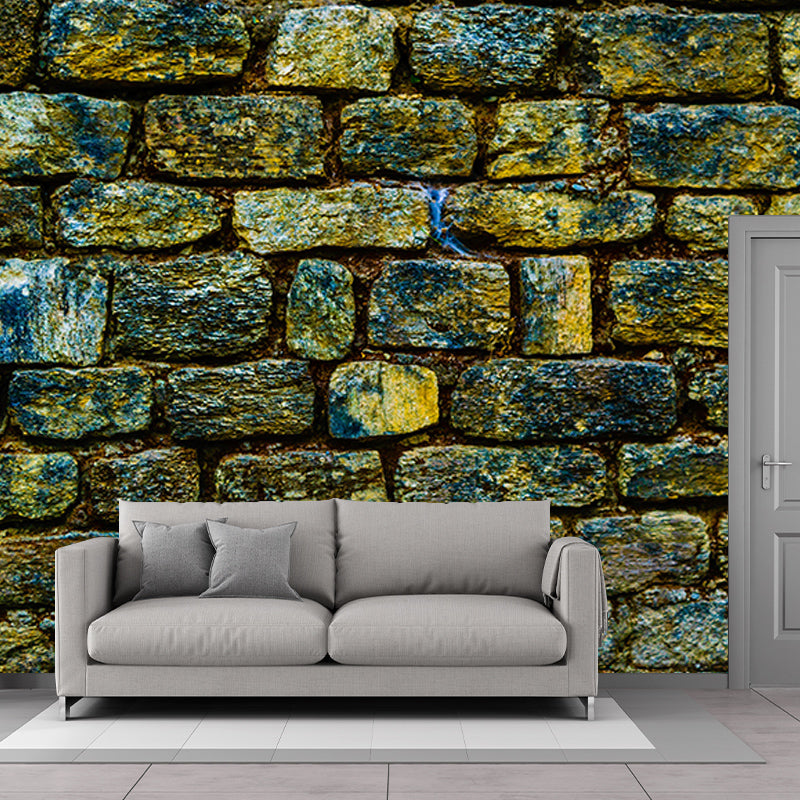 Eco-friendly Industrial Stone Mural Mildew Resistant Decorative Wall Covering