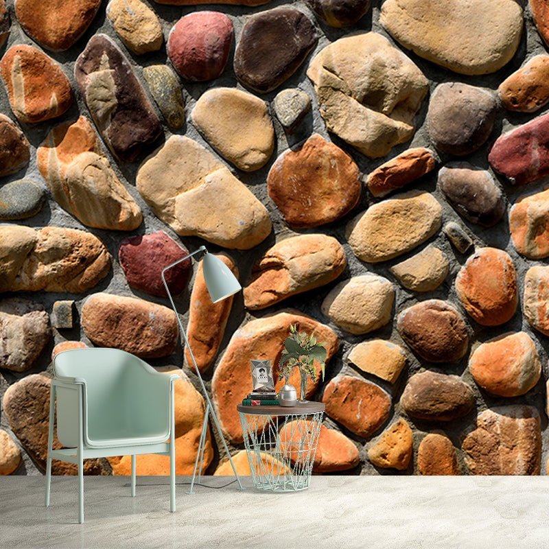 Industrial Style Stone Wallpaper Mural Mildew Resistant Decorative Living Room Wall Mural