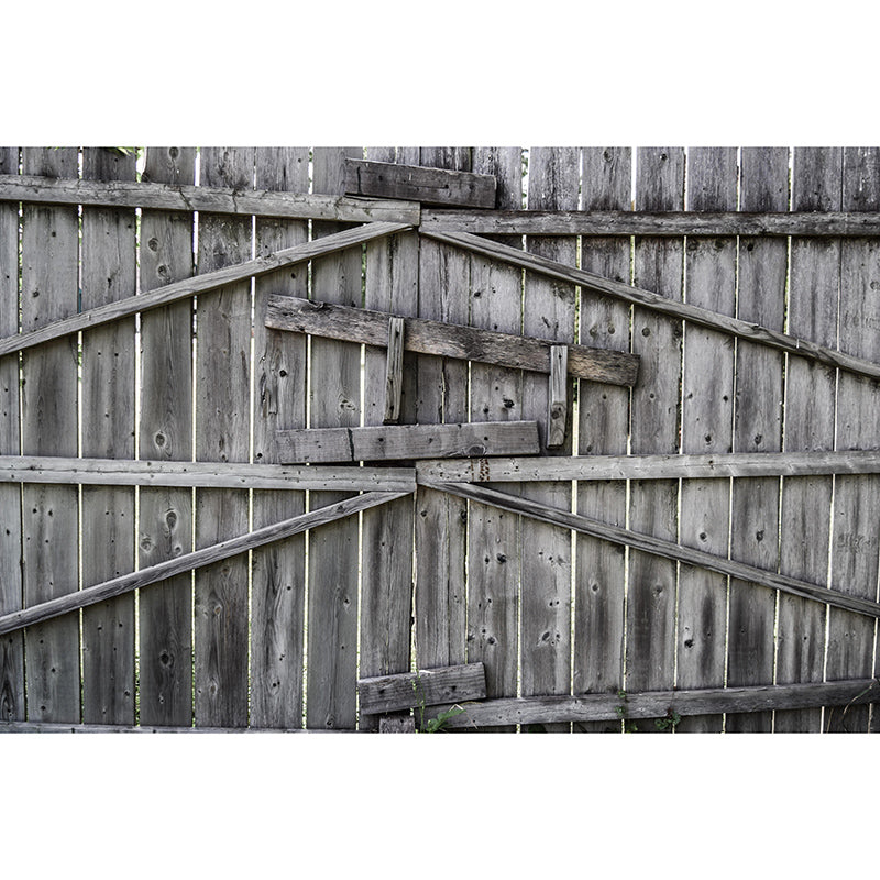 3D Mural Industrial Style Wood Grain Mural Mildew Resistant Decorative Wall Art