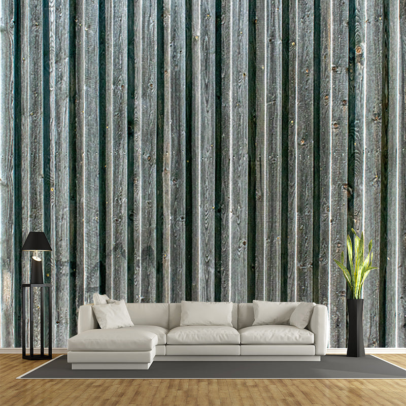 3D Industrial Wood Grain Customized Mural Mildew Resistant Decorative Wall Covering