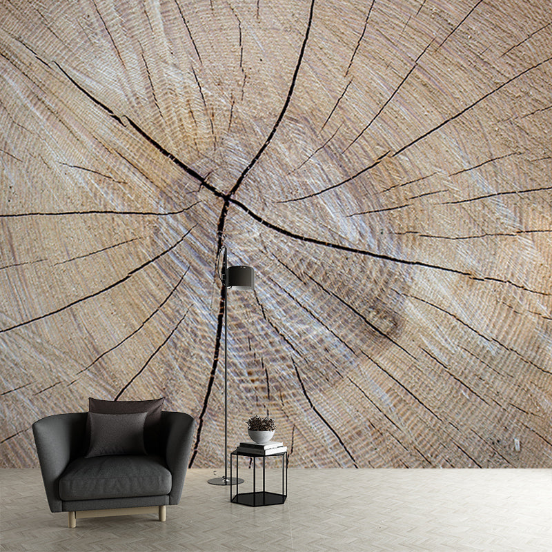 Eco-friendly Wood Grain Mural Mildew Resistant Decorative Living Room Wall Mural