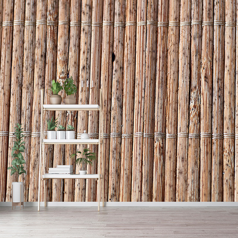 3D Mural Mildew Resistant Wood Grain Mural Industrial Style Decorative Bedrom Mural