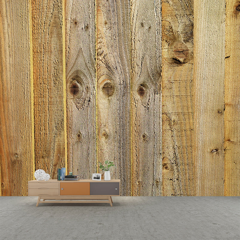 3D Mural Mildew Resistant Wood Grain Mural Industrial Style Decorative Bedrom Mural