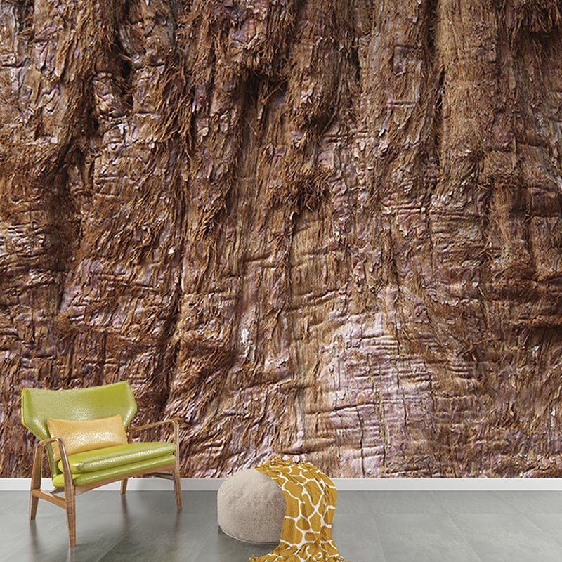 3D Mural Mildew Resistant Wood Grain Mural Industrial Style Decorative Bedrom Mural