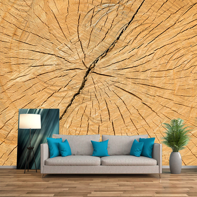 Peinture murale 3D couleur claire grain de bois murale décorative résistante à la moisissure pour sol de salle de bain