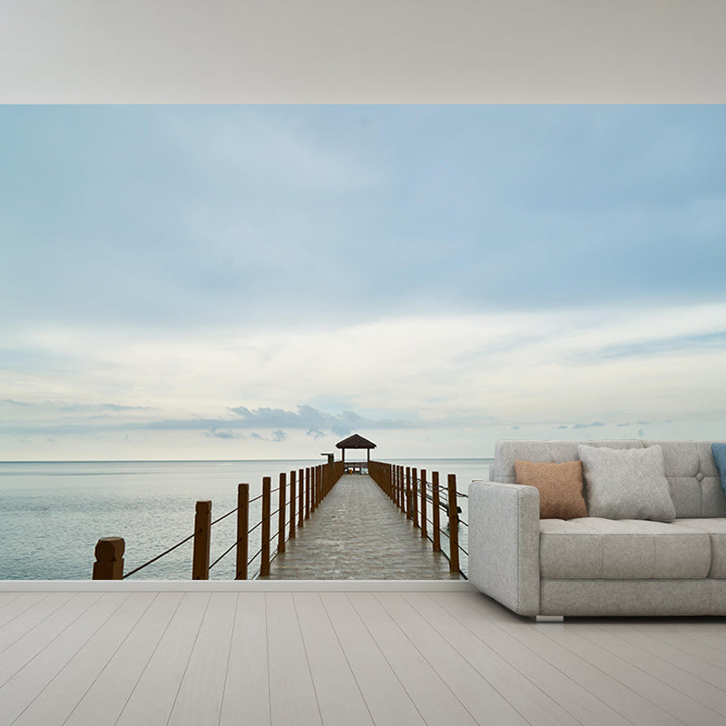 Building Scene Space Extension Mural Industrial Mildew Resistant Decorative Wall Covering