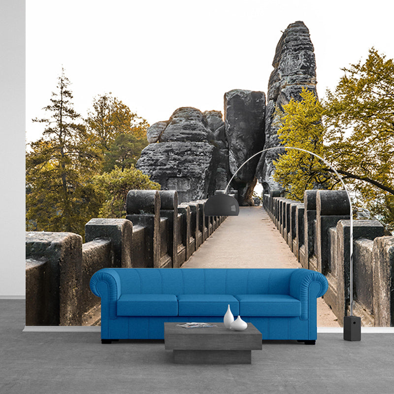 Forest Scene Mural Space Extension Wall Mural Mildew Resistant Decorative Wall Art