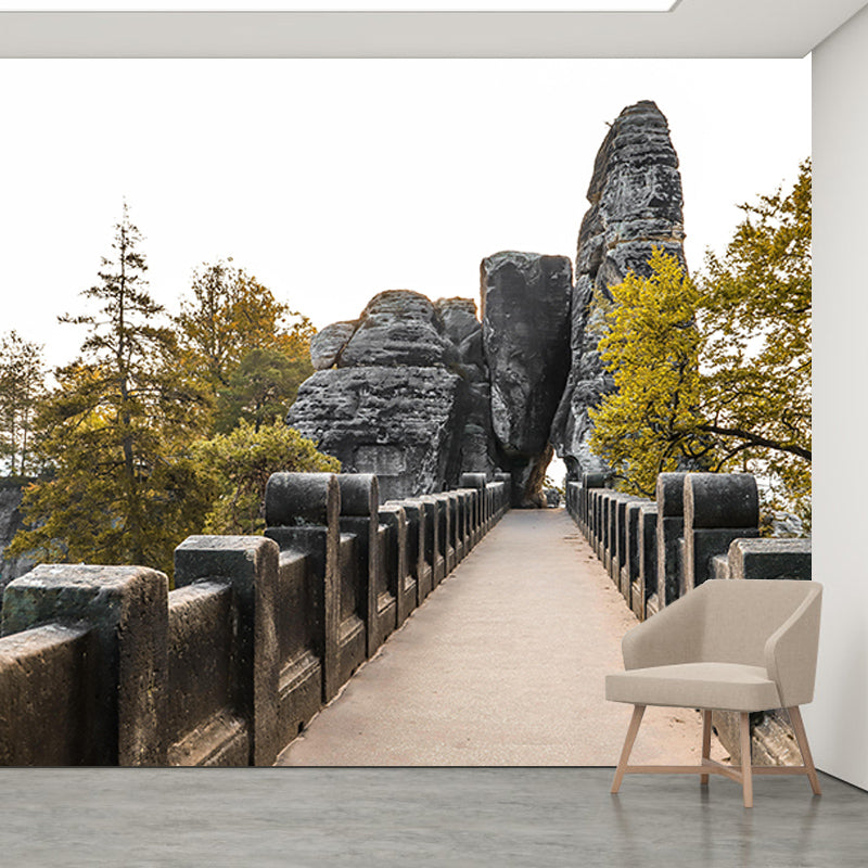 Forest Scene Mural Space Extension Wall Mural Mildew Resistant Decorative Wall Art