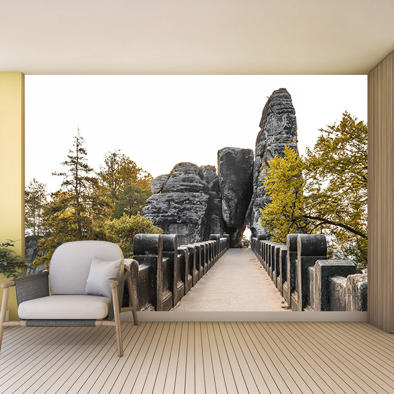 Forest Scene Mural Space Extension Wall Mural Mildew Resistant Decorative Wall Art