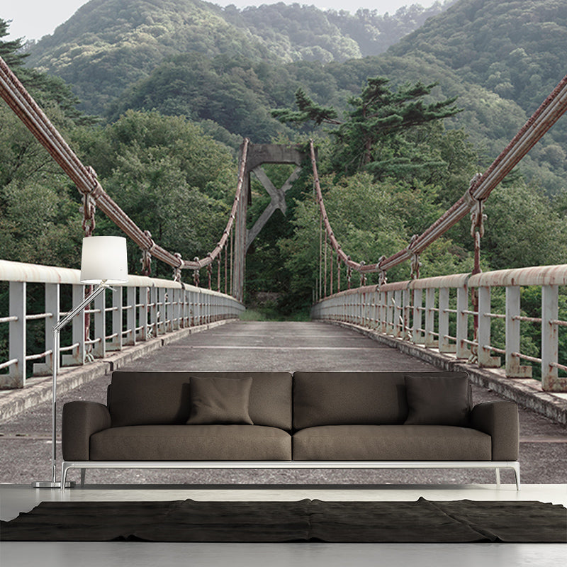 Space Extension Mural Mildew Resistant Industrial Decorative Wall Covering