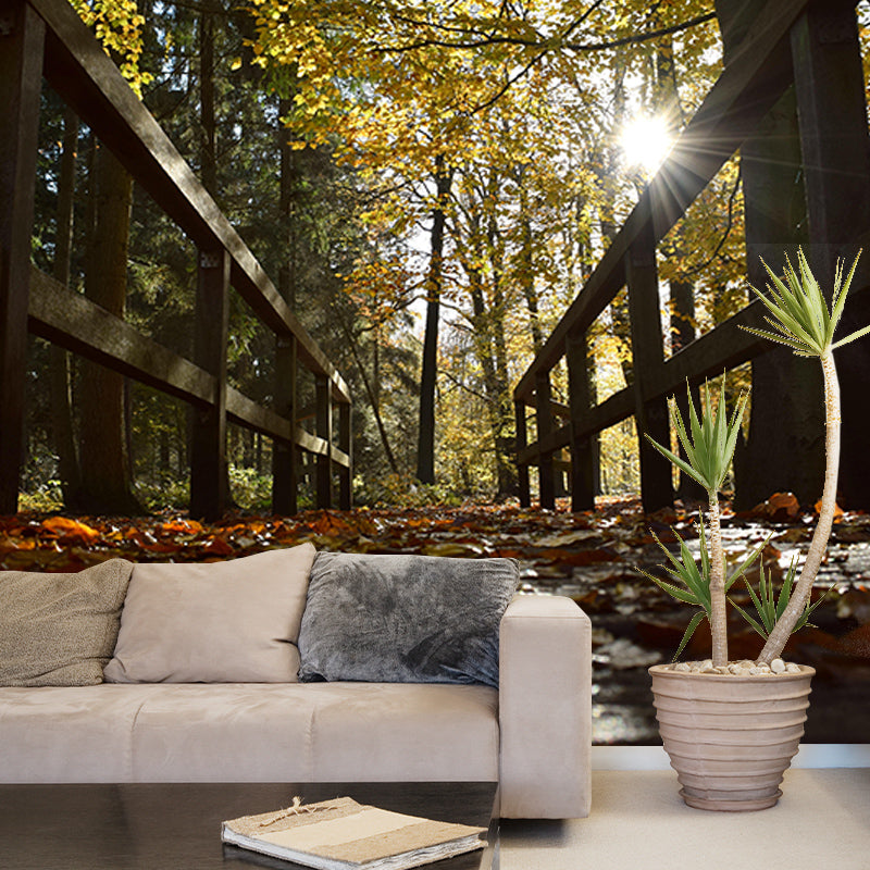 Space Extension Mural Mildew Resistant Industrial Decorative Wall Covering