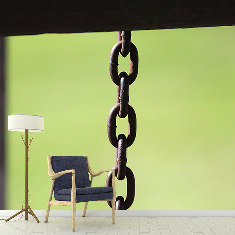 3D Mural Industrial Style Metal Mural Mildew Resistant Decorative Wall Art