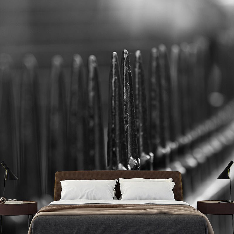 Chain Mural Customized Industrial Metal Mural Mildew Resistant Decorative Wall Covering