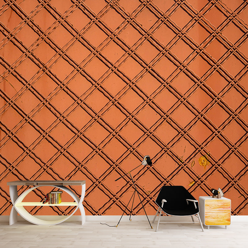 Dark Color Metal Mural Mildew Resistant Decorative Bedroom Mural