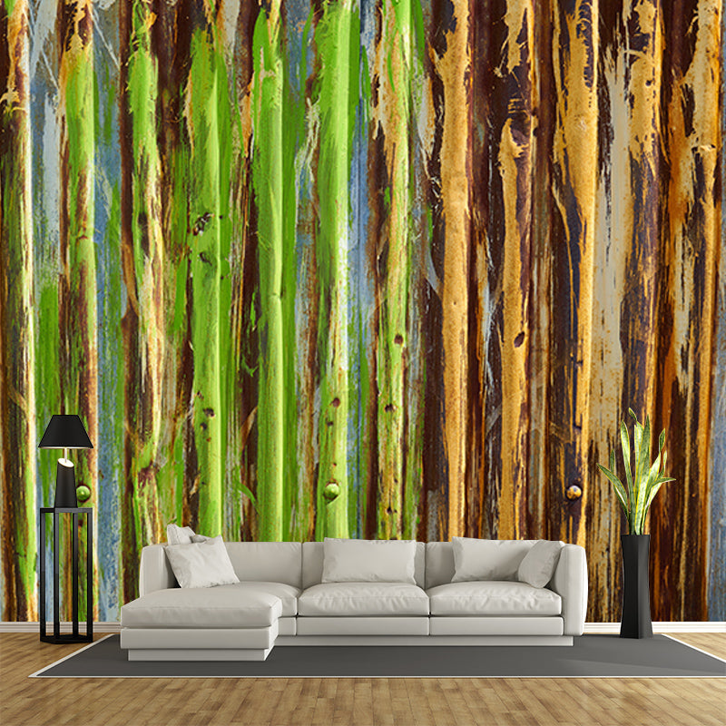 Metal Mural Industrial Style Mildew Resistant Decorative Boys Bedroom Wall Covering