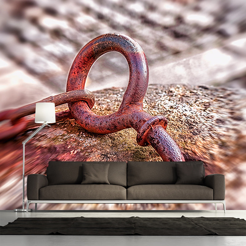 Metal Mural Industrial Style Mildew Resistant Decorative Boys Bedroom Wall Covering