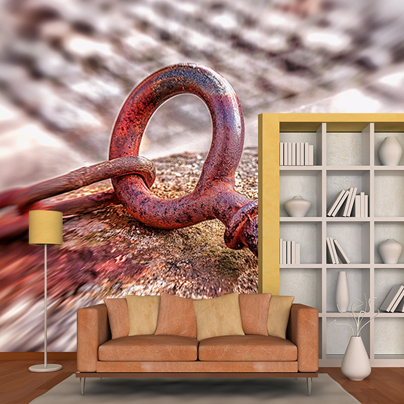 Metal Mural Industrial Style Mildew Resistant Decorative Boys Bedroom Wall Covering