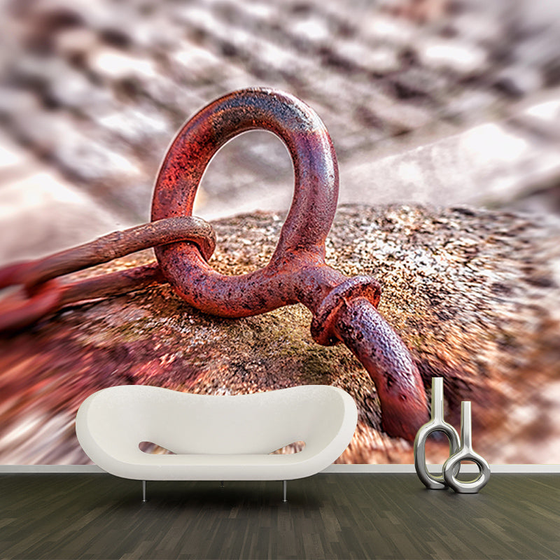 Metal Mural Industrial Style Mildew Resistant Decorative Boys Bedroom Wall Covering