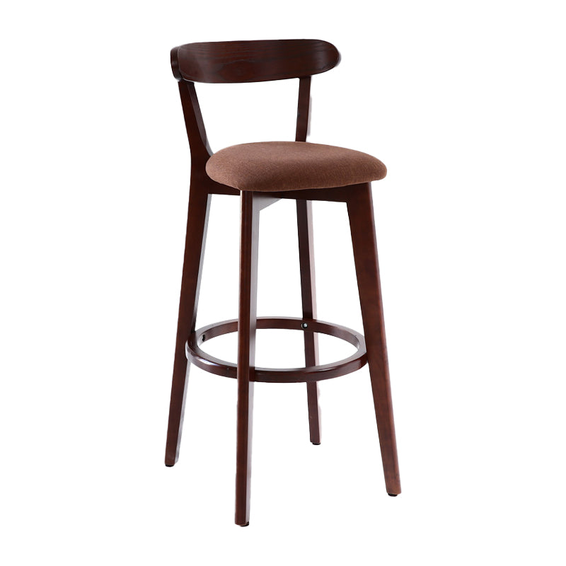 Taburete de bar de estilo escandinavo con taburete de mostrador de asiento cuadrado de madera para bar de cocina