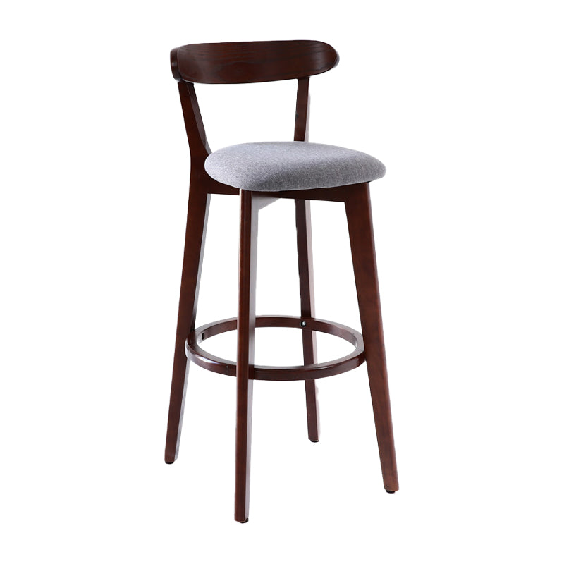 Taburete de bar de estilo escandinavo con taburete de mostrador de asiento cuadrado de madera para bar de cocina