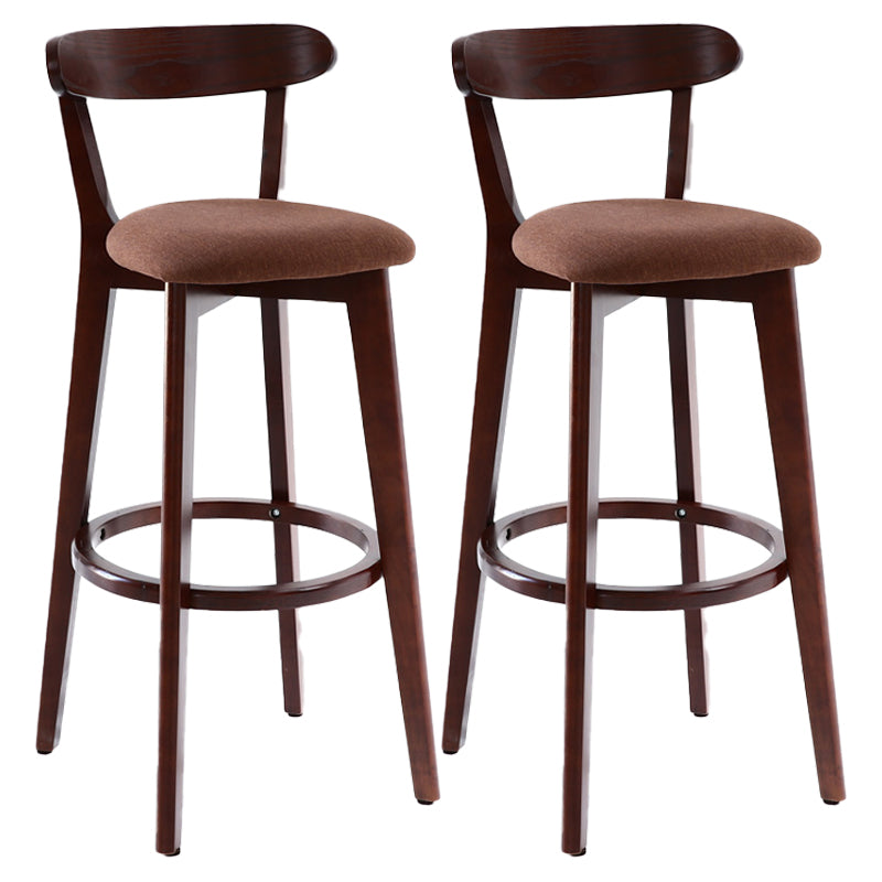 Taburete de bar de estilo escandinavo con taburete de mostrador de asiento cuadrado de madera para bar de cocina