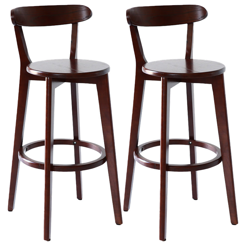 Taburete de bar de estilo escandinavo con taburete de mostrador de asiento cuadrado de madera para bar de cocina