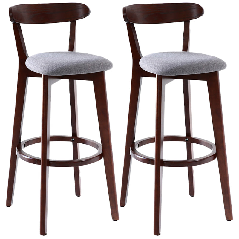 Taburete de bar de estilo escandinavo con taburete de mostrador de asiento cuadrado de madera para bar de cocina