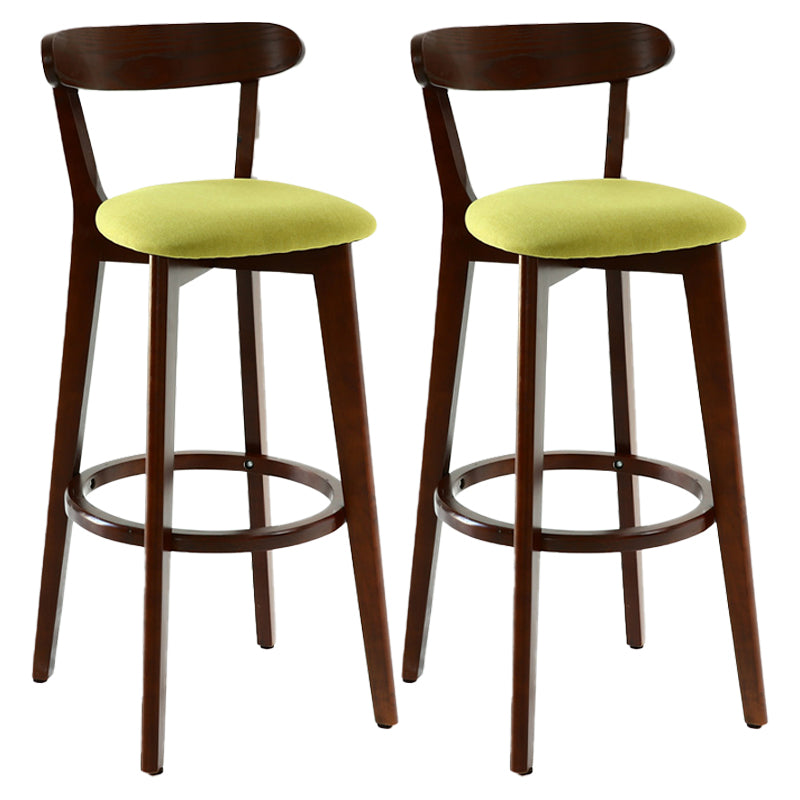 Taburete de bar de estilo escandinavo con taburete de mostrador de asiento cuadrado de madera para bar de cocina