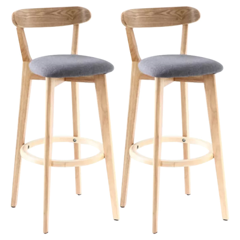 Taburete de bar de estilo escandinavo con taburete de mostrador de asiento cuadrado de madera para bar de cocina