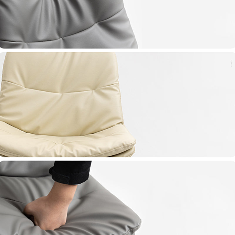 Taburete alto giratorios ajustables de hierro nórdico con asiento de cuero con asiento de cuero