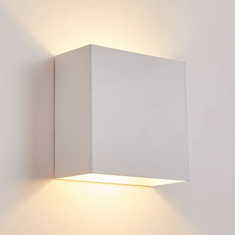 Metall quadratische Leuchten Leuchte zeitgenössische LED -Wandmontage -Leuchte Leuchte