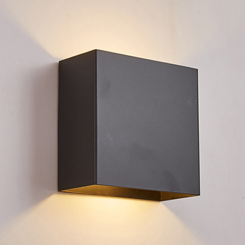 Metall quadratische Leuchten Leuchte zeitgenössische LED -Wandmontage -Leuchte Leuchte