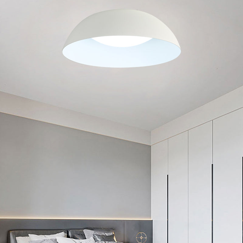 Plafonnier LED en forme de dôme à montage encastré simplicité pour chambre à coucher