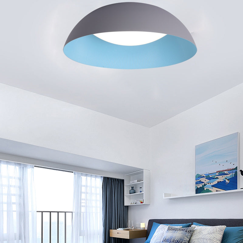 Plafonnier LED en forme de dôme à montage encastré simplicité pour chambre à coucher
