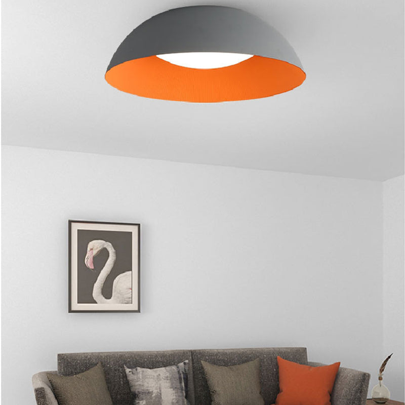Plafonnier LED en forme de dôme à montage encastré simplicité pour chambre à coucher