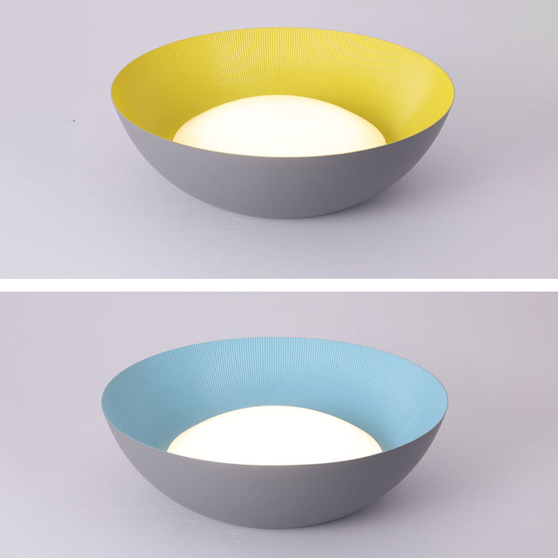 Plafonnier LED en forme de dôme à montage encastré simplicité pour chambre à coucher