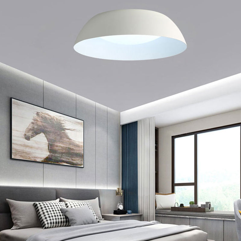 Plafonnier LED en forme de dôme à montage encastré simplicité pour chambre à coucher
