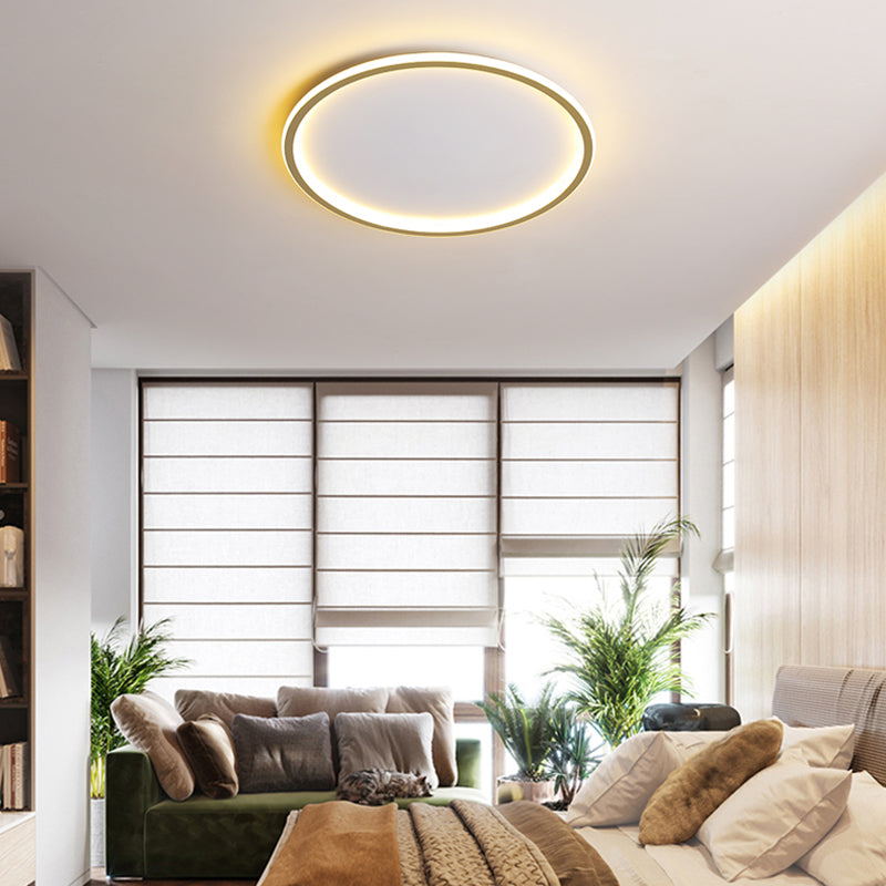 Kreis Close to Ceiling Lighting Einfache-Stil LED Aluminium in der Nähe von Deckenlampe