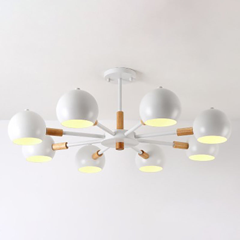 Living Room Chandelier Modern Multi Head Macron Hanging Fixture for Bedroom