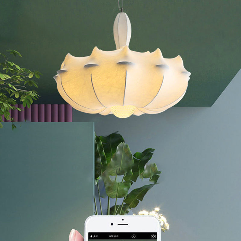 Contemporary Creative Silk Chandelier Light Fixture Drawing Room Coffee Shop Hanging Lamp