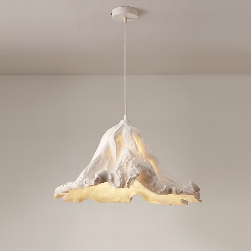 Décor décor lotus feuille en forme de pendentif en résine à manger lampe de suspension de plafond