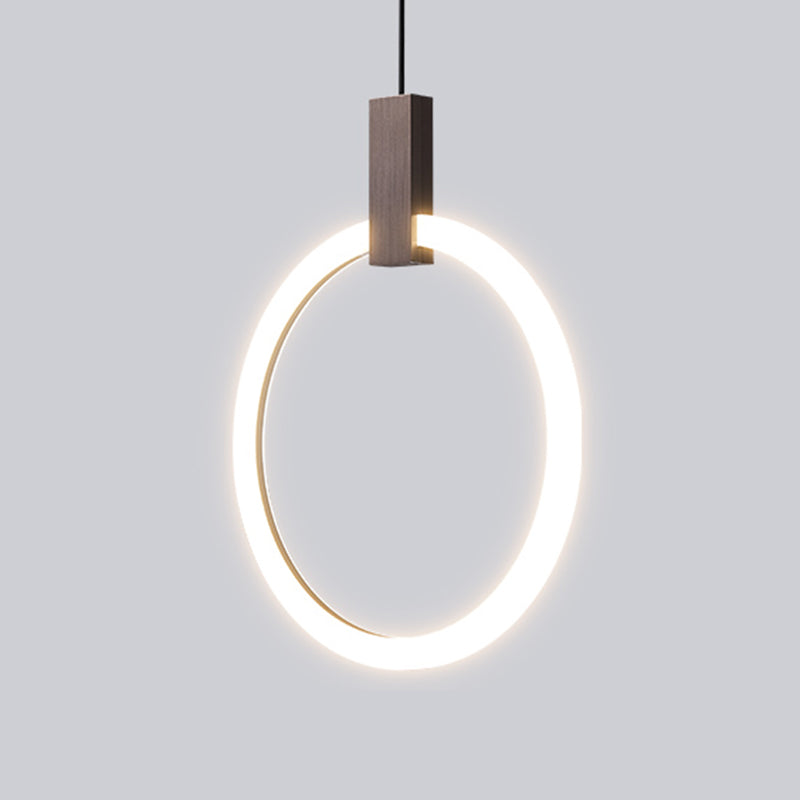 Style moderne de style suspendu salon LED Round Shape Pendant lampe de lampe