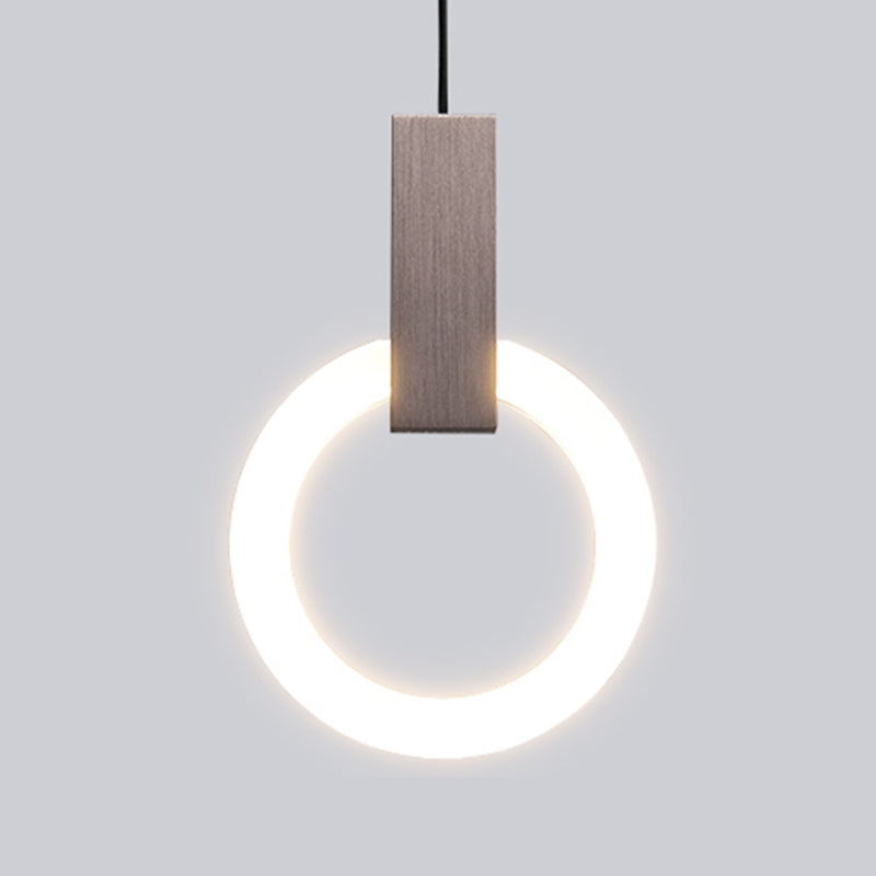 Style moderne de style suspendu salon LED Round Shape Pendant lampe de lampe