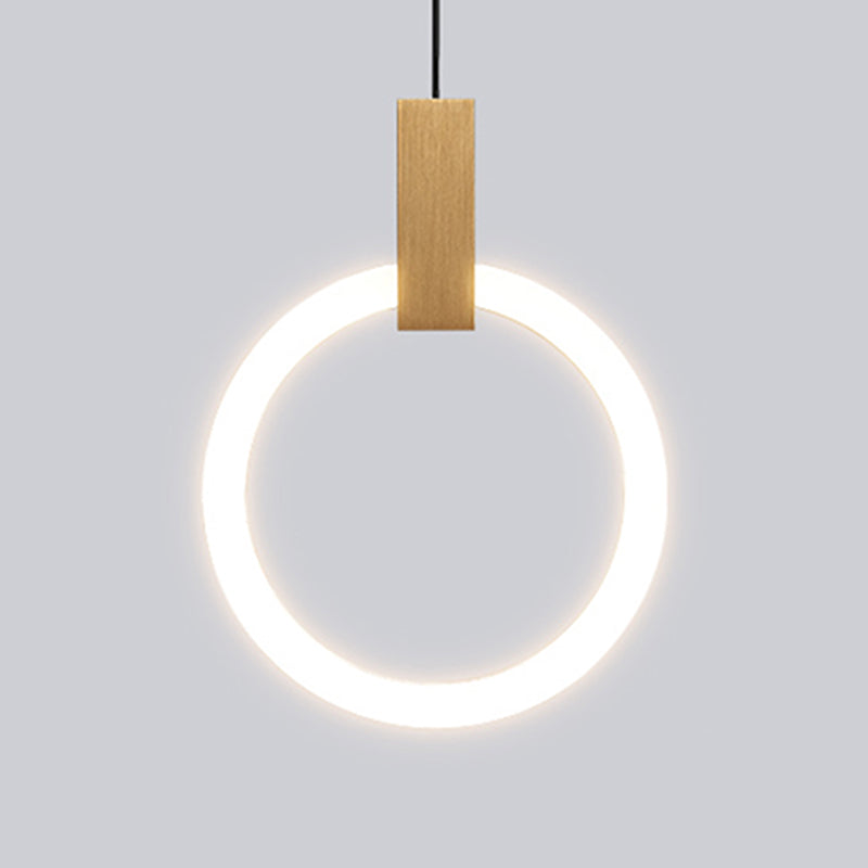 Style moderne de style suspendu salon LED Round Shape Pendant lampe de lampe