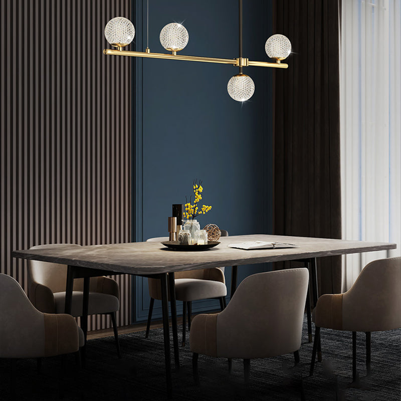 Fixes d'éclairage de l'île en acrylique Globe