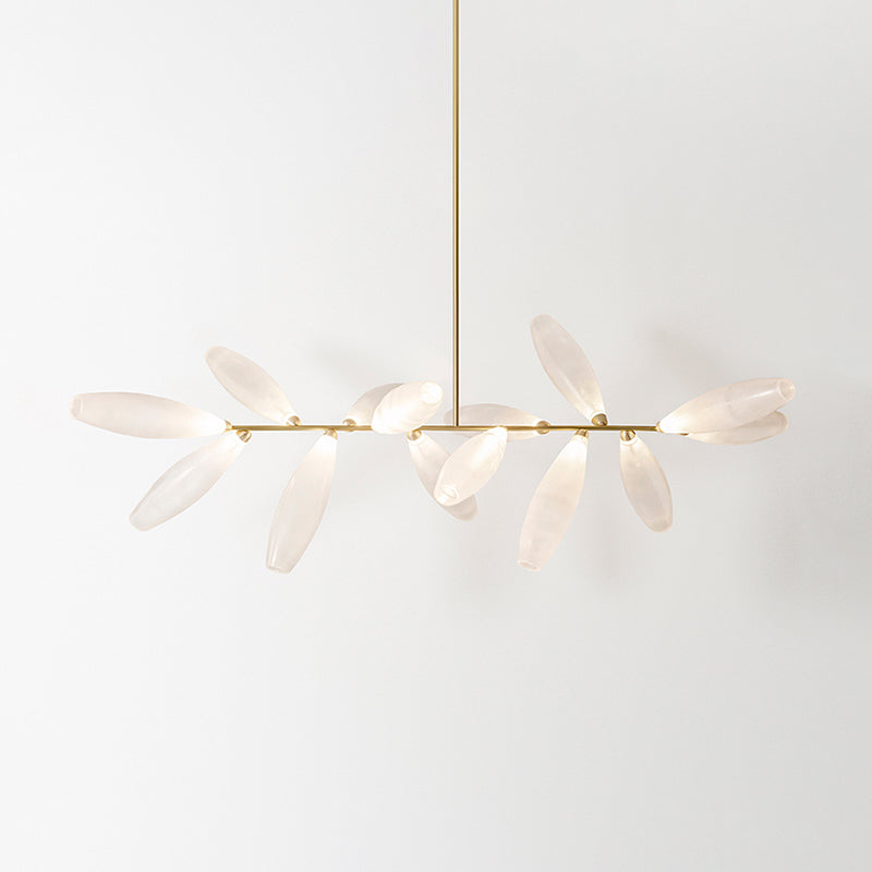 Modern Island Lamp Glass Shade Chandelier Light Fixture for Dining Room Kitchen